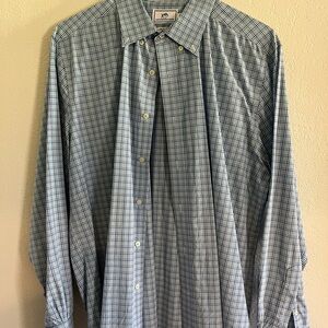 Men's Blue Checkered Shirt